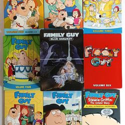 Family Guy Vol 1 to 8 - Stewie Griffin The Untold Story - Blue Harvest DVD Lot