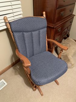 Padded rocking chair