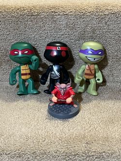 2017 TMNT Raphael Donatello Foote Splinter Sonic Wacky Pack Meal Toy Figure 4.5"