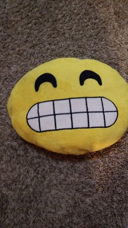 Stress out emoji pillow