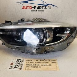 2018 - 2019 - 2020 BMW 4 SERIES 430i 440i LEFT DRIVER FULL LED HEADLIGHT OEM AX72299