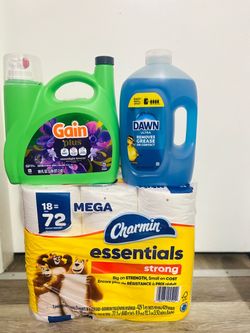 Household Bundle $35 FIRM - Gain, Dawn, Charmin 18 Mega Rolls