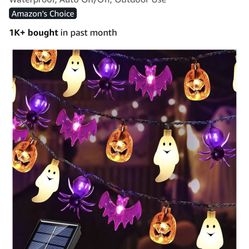 Solar Halloween String Lights