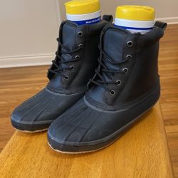 Waterproof insulated Leather duck boots size 12 men 