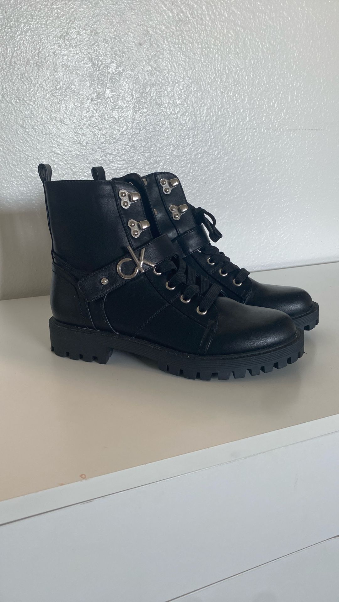 Black Calvin Klein Boots