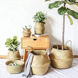 Chic Farmhouse Decor! Handmade High Quality! 100% Natural Seagrass!