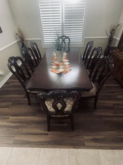 Dining Room Table with 8 Chairs