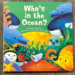 “Who’s In The Ocean?” Lift The Flap Children’s Board Book