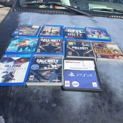 11 games some ps3 and some ps4 games