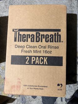 Thera Breath Deep Clean Oral Rinse Fresh Mint 16oz 2Pack