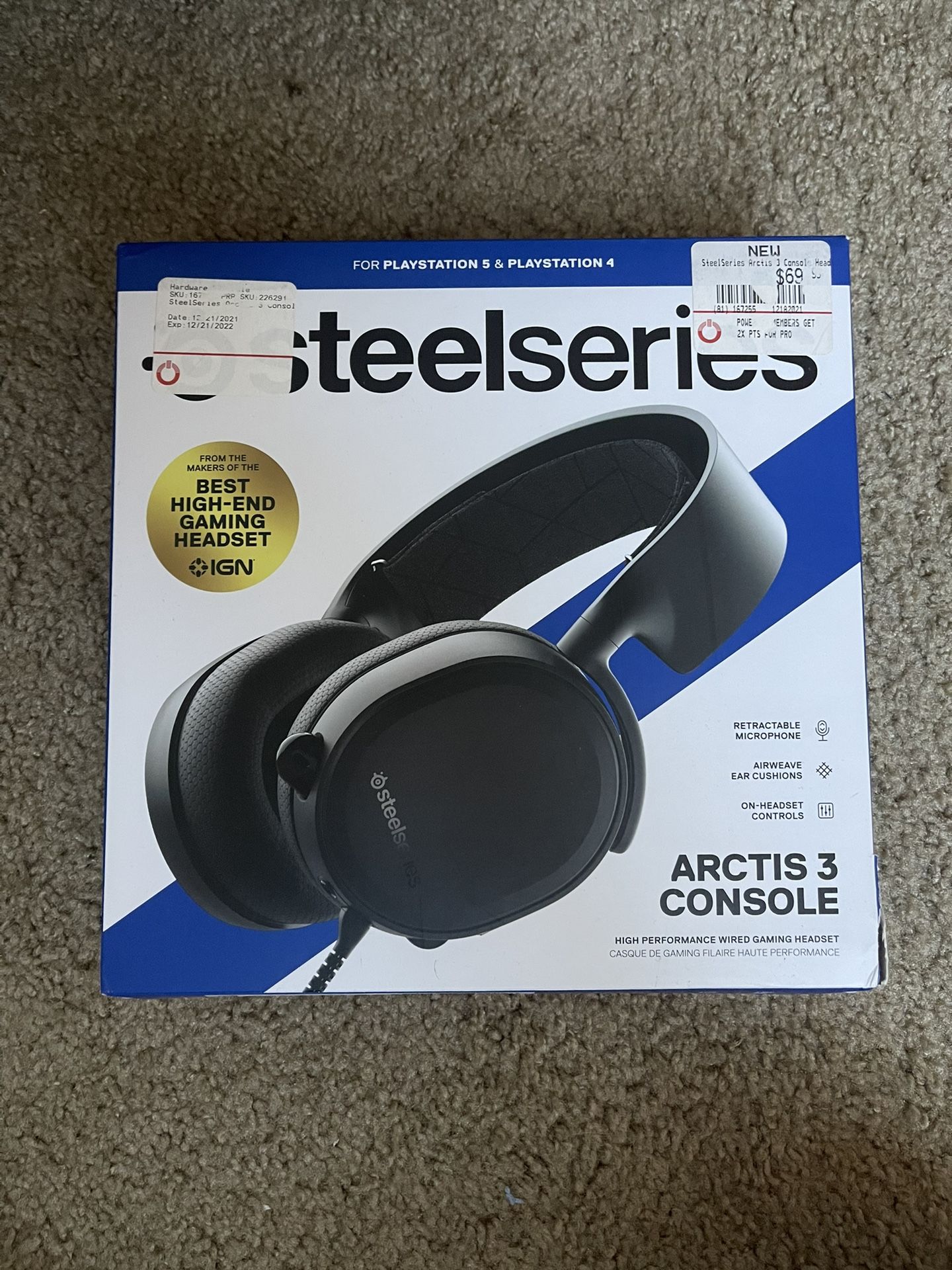 Steel series 3 gaming headset