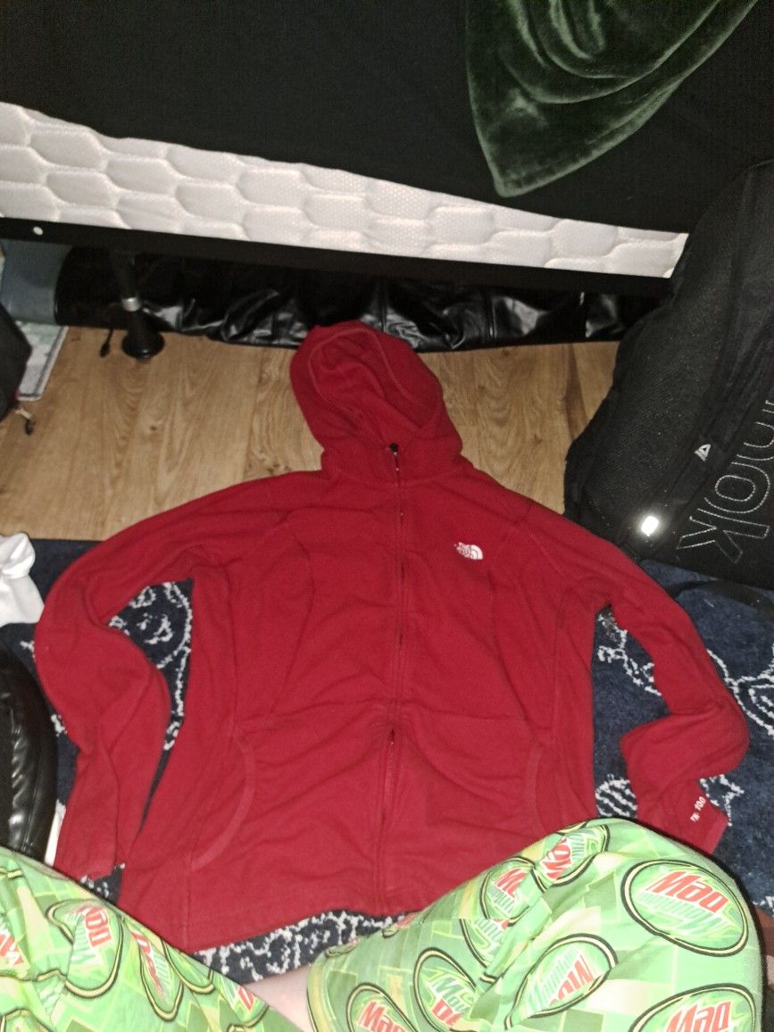 Red North Face Hoodie