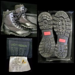 Lady Magnum Black Boots US Size 9, New, Never Worn $40