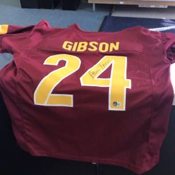 Antonio Gibson #24 Signed Jersey Commanders Becket Certificate 💵  💳  💵  Cash and Card Accepted