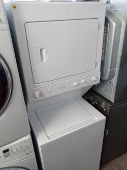 GE 27" unitized washer and dryer stack - Free delivery