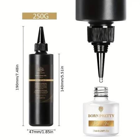 Brand New PRETTY Super Top Coat Gel 250g – Long-Lasting, Professional