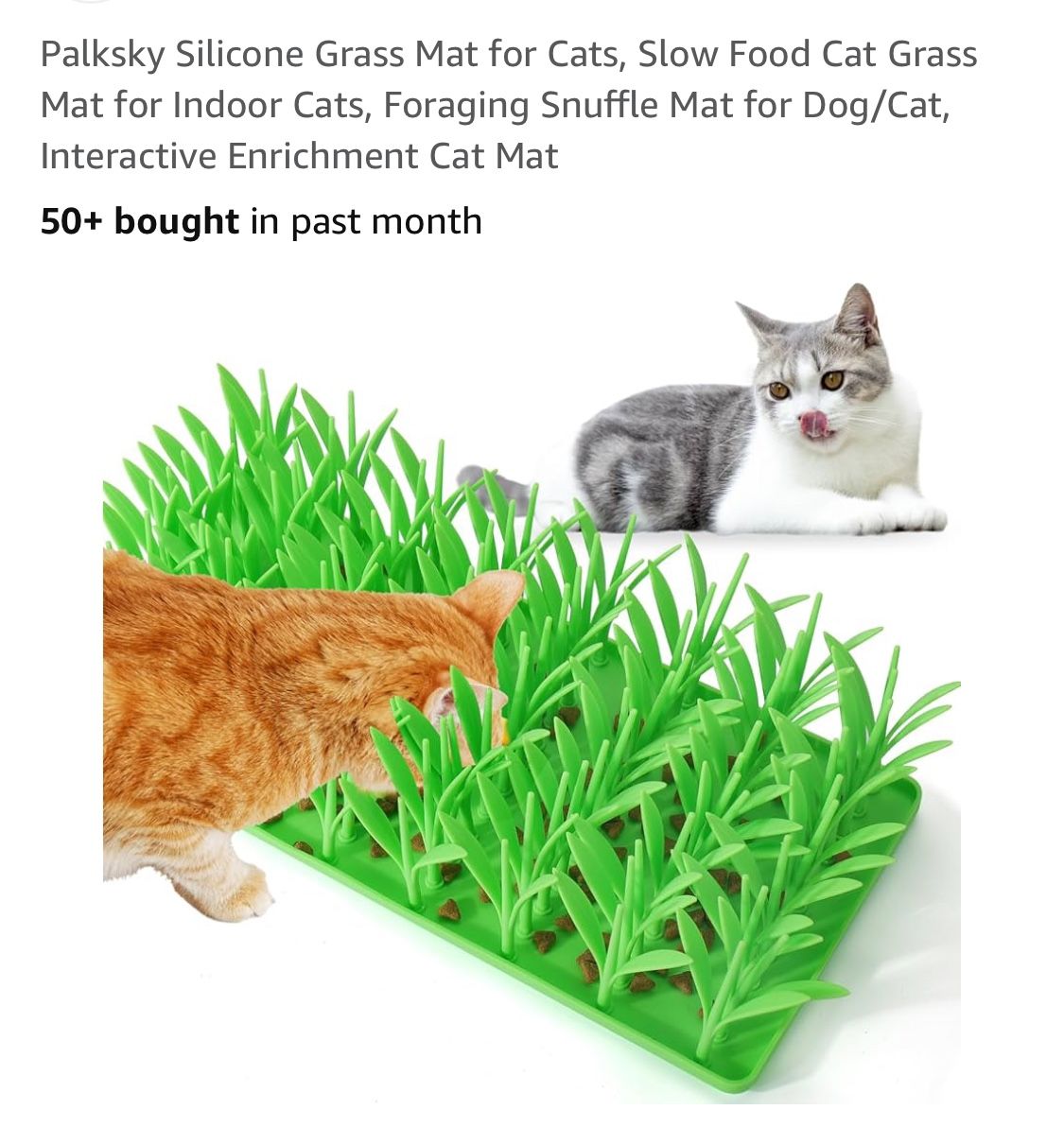 Silicone mat grass for cats