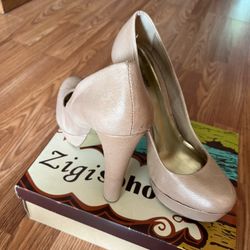 Women's Zigi Soho KEIRA Leather Pumps in CINNAMON. Size 10