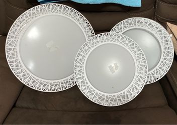 Round LED Flush Mount Ceiling Lights – Set of 3