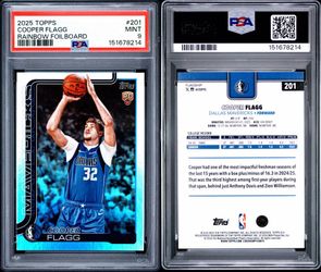 Cooper Flagg holo foil psa 9