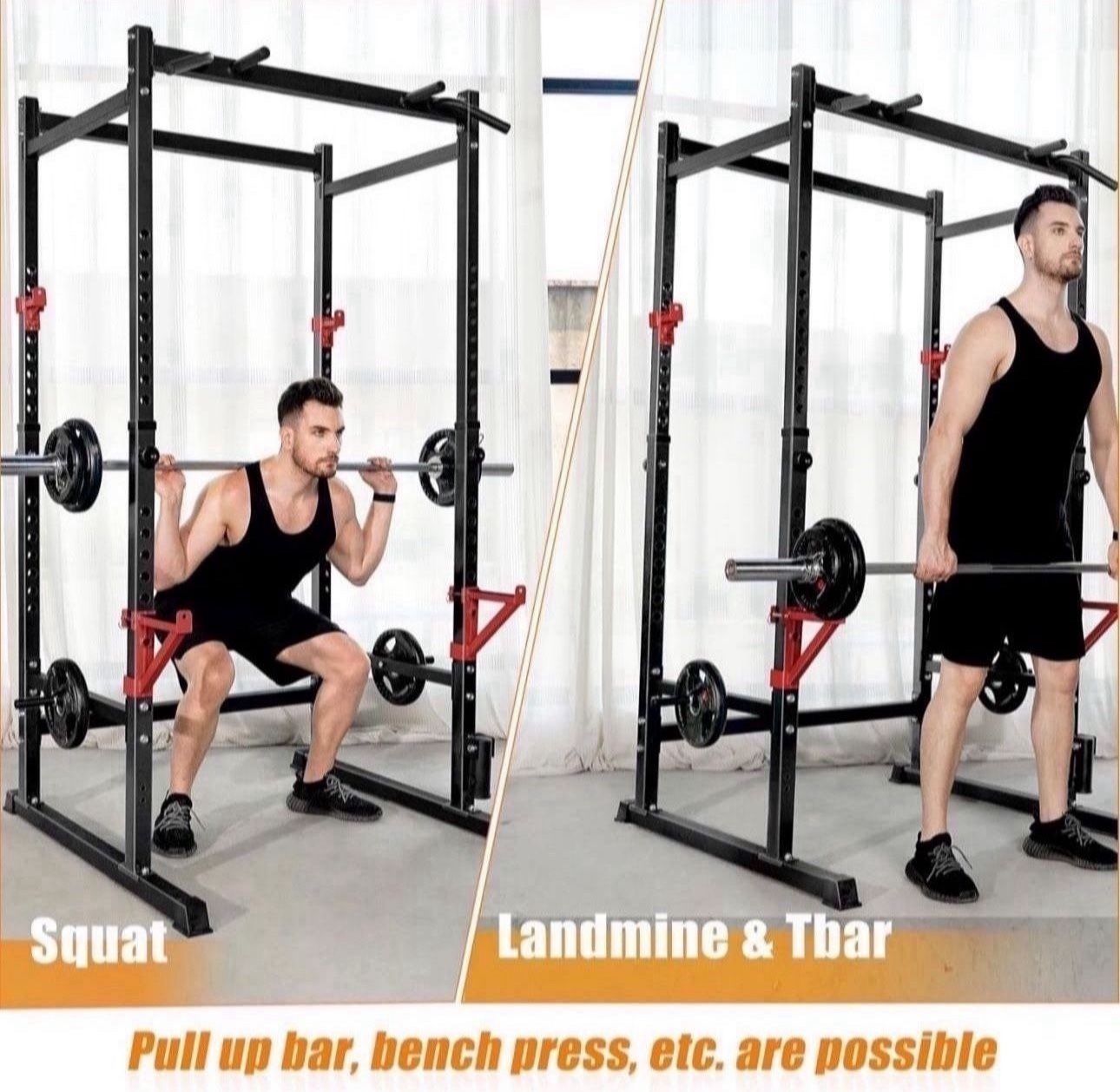 Power Rack, Rack Cage for Weight Training, Adjustable Squat Stand