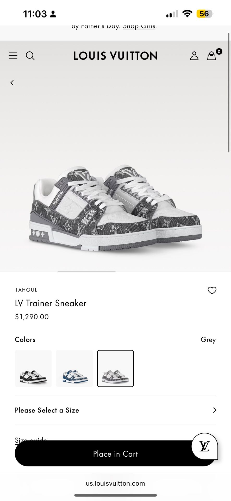 LV Trainer Sneaker Men’s