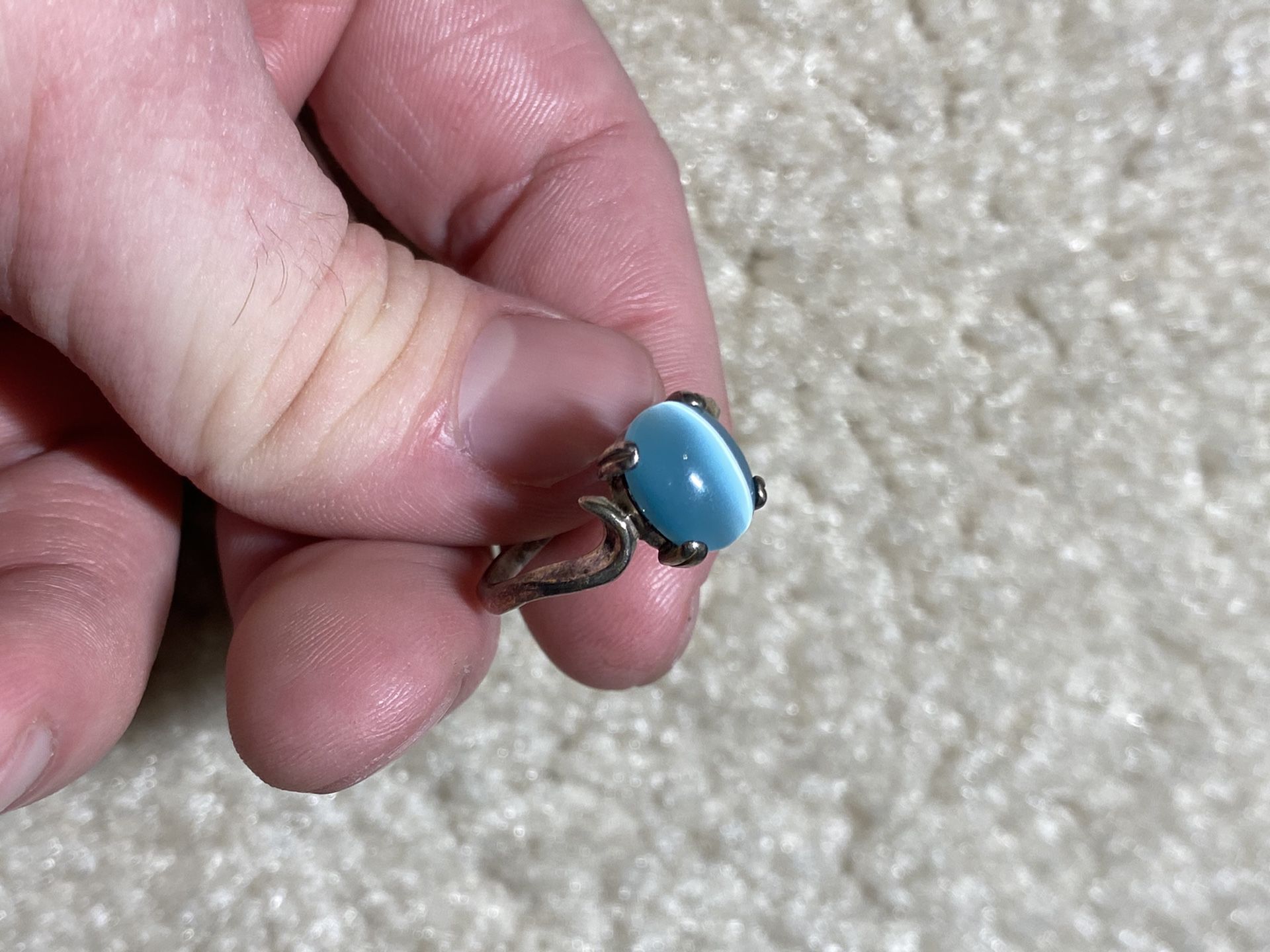 Beautiful Turquoise Blue Gemstone Ring