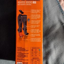 Heated Wool Blend Socks 