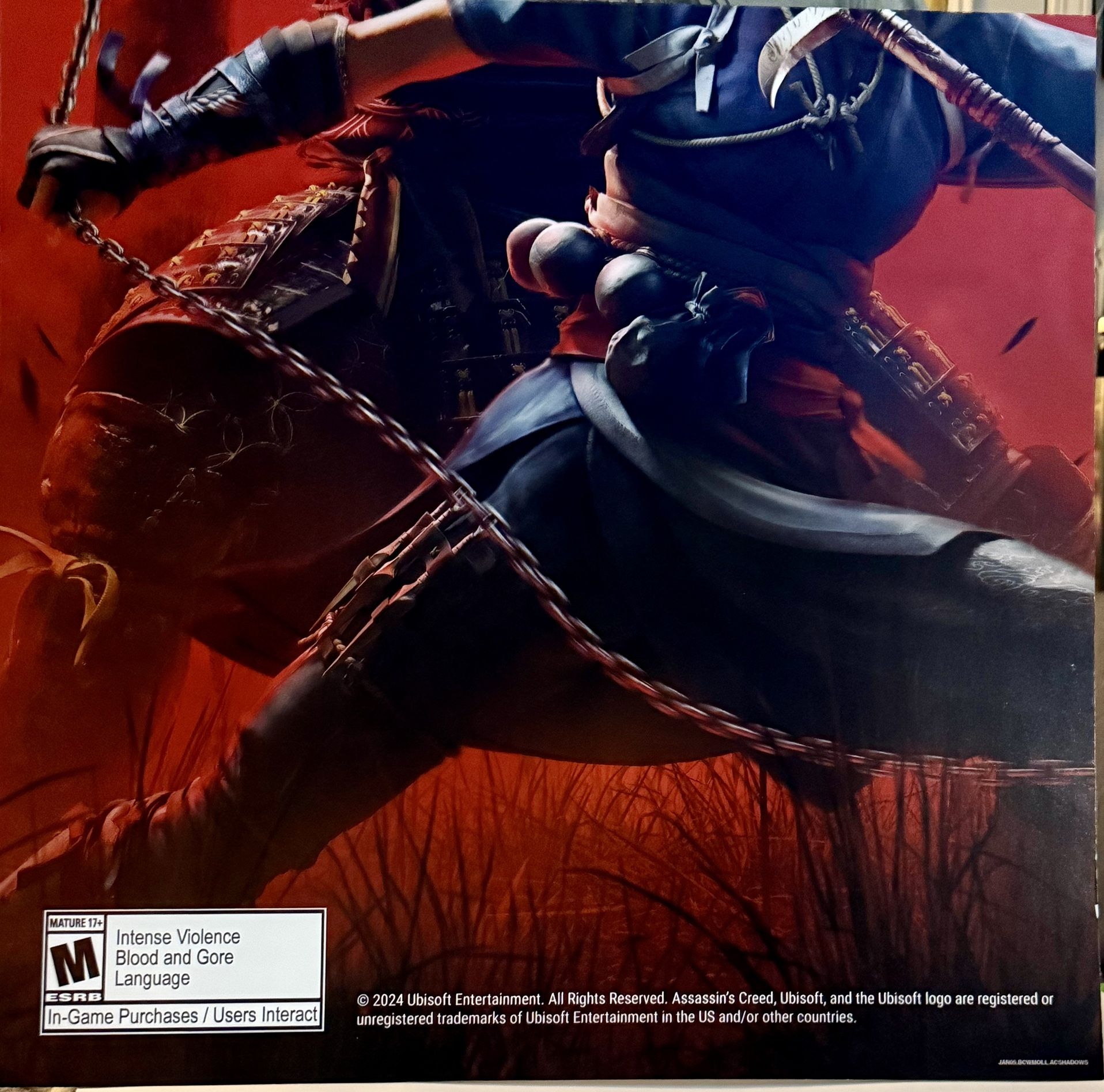 Assassins Creed Shadows GameStop Promo Display Poster 4 Pieces (24x24) 48x48