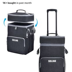 72 can ROLLING COOLER 20”HEIGHT x12.90”length x10.6”WIDTH  Hielera portátil  plegable con ruedas nueva