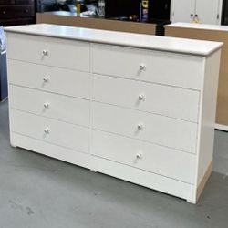 NEW White 8 Drawer Dresser