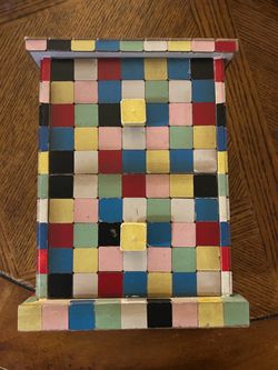 Colorful Mosaic Tile Wooden Cabinet Door