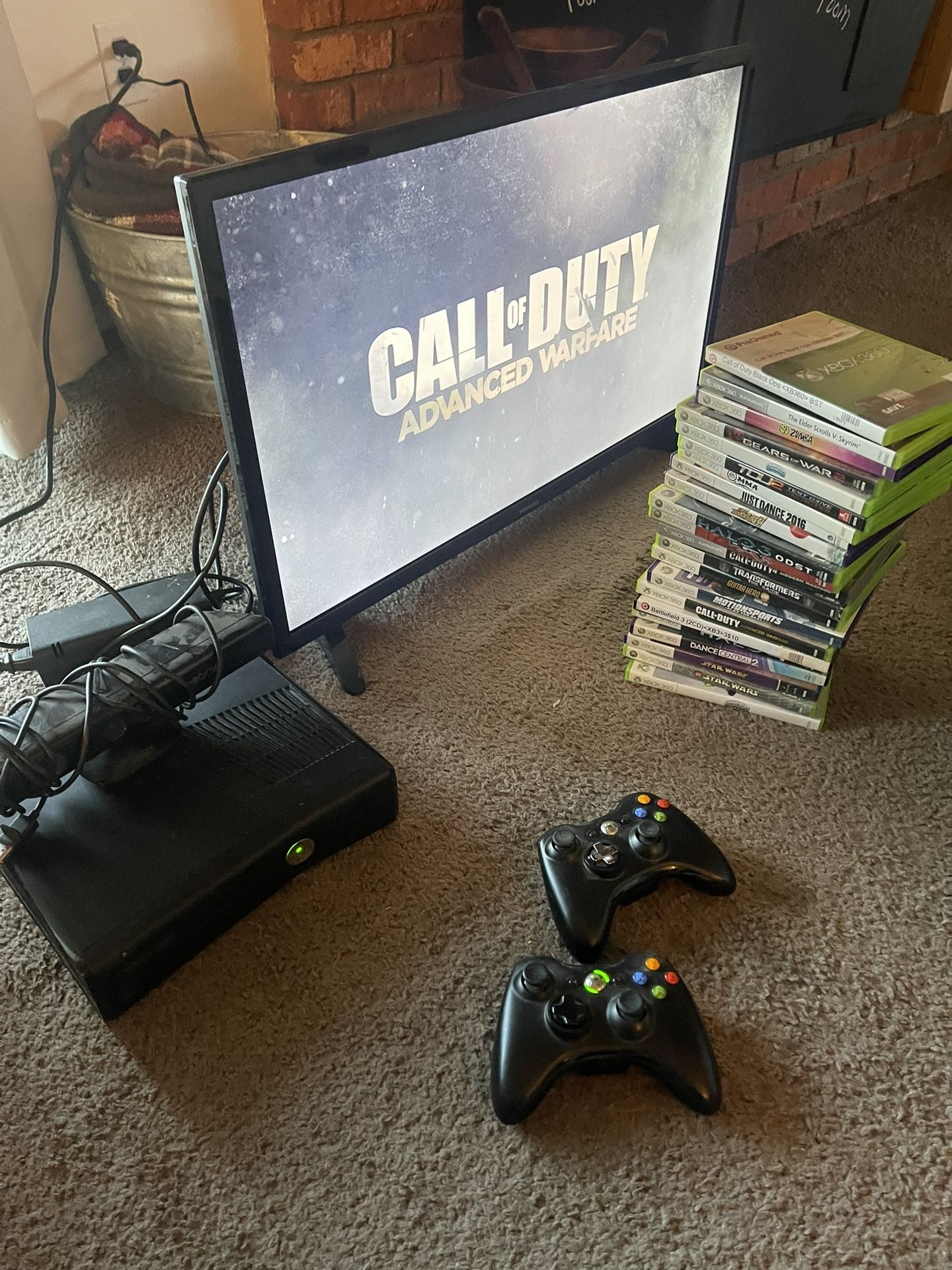 Xbox 360 System + 22 Games