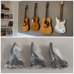 Guitar hanger wall mount guitar hook 3 pcs