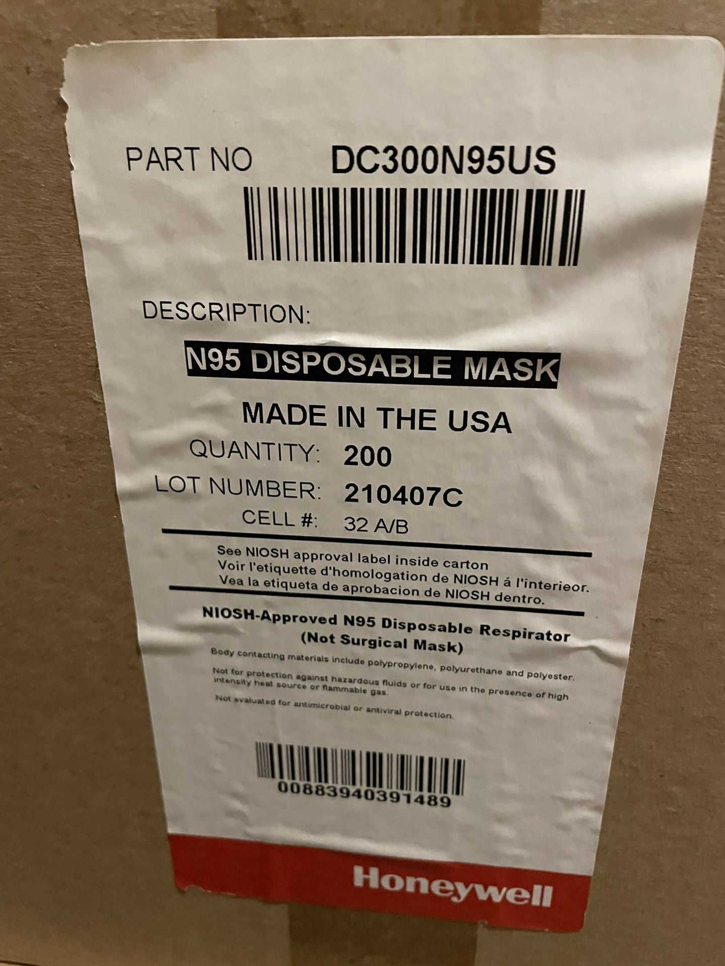 N95 Masks 200 Count Box Only $10 A Box. I Have Thirteen Boxes