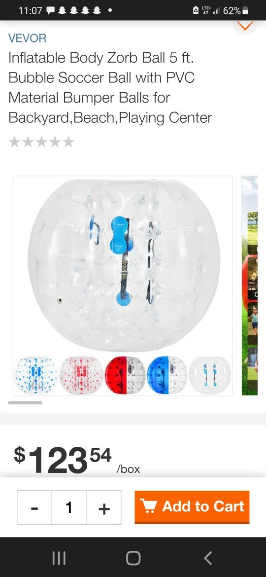 Bubble Soccer Ball