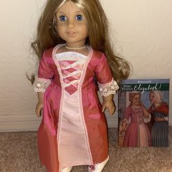 American Girl Doll “Elisabeth” And Book. ORIGINAL BOX