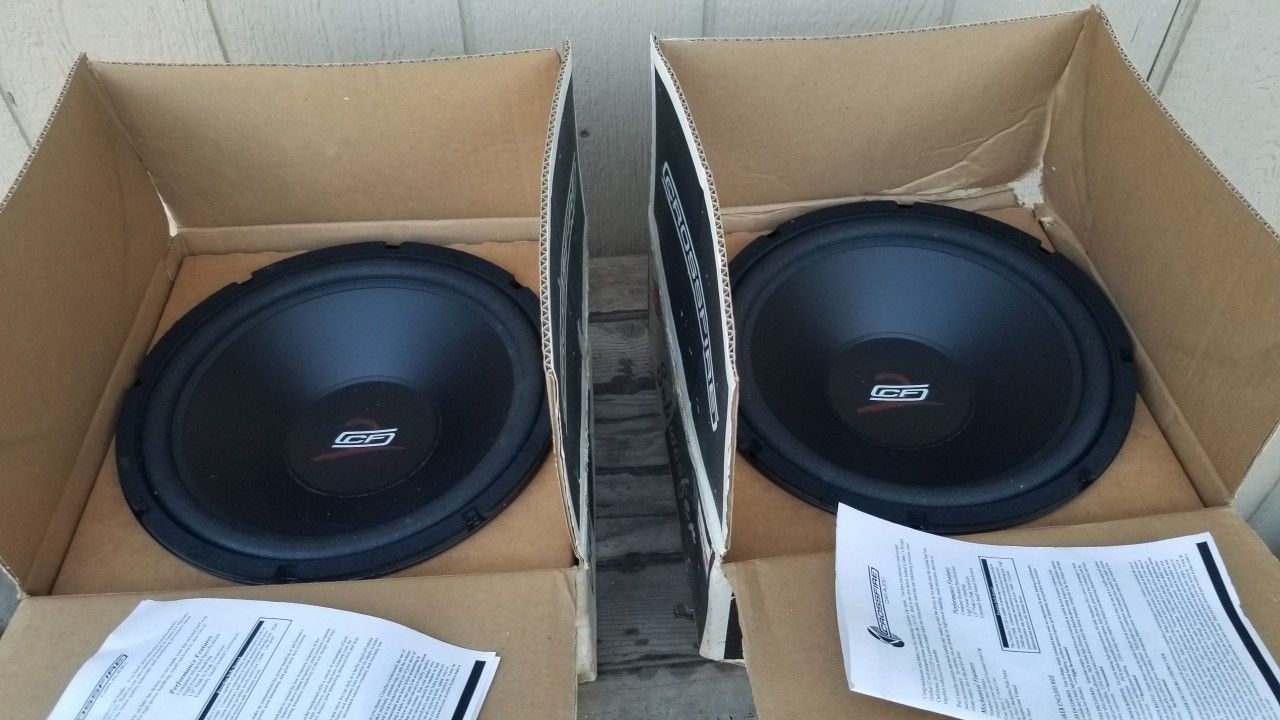 Crossfire cf212d 12" subwoofer