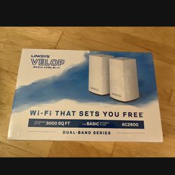 Linksys Velop Wireless AC-2600 Dual-Band Whole-Home Mesh Wi-Fi System