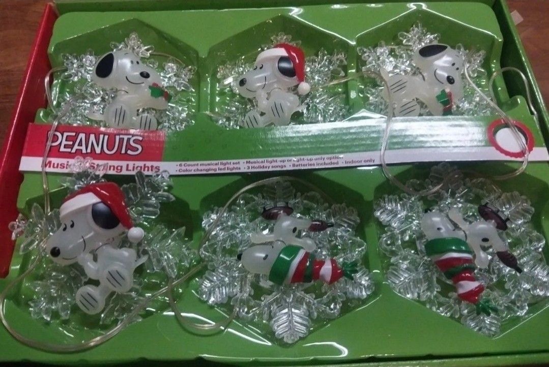Snoopy Christmas Lights Vintage