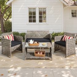 Brand new four piece patio furniture set for 140