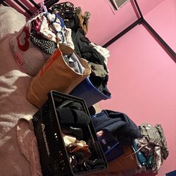 11 bags of women’s men’s clothes