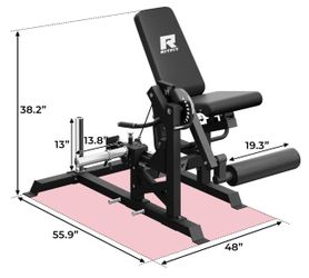 RITFIT MUSTANG PRO LEG EXTENSION CURL MACHINES