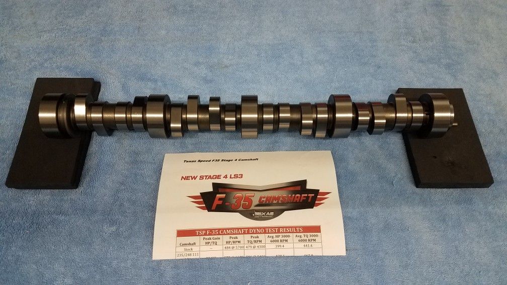 Texas Speed TSP Stage 4 LS3 LS2 F-35 Cam 235 / 248 .649 / .615 Camaro Corvette