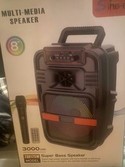 Speaker super bass with Bluetooth mic