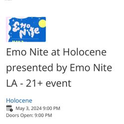 Emo Nite at Holocene Tonight 