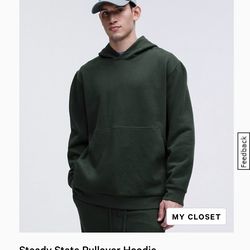 lululemon Steady State Pullover Hoodie, Men’s L in Legacy Green