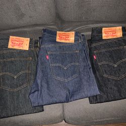 Men’s Levis 501 Shrink To Fit All New 