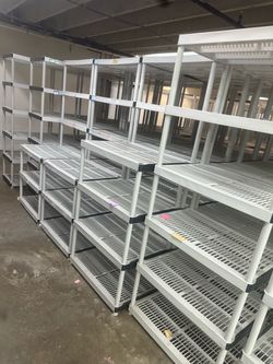 Plastic White Shelves