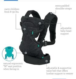 Infantino Flip 4-in-1 Baby Carrier Convertible Ergonomic